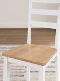 Gesthaven Round DRM Drop Leaf Table/2 Chairs - Natural/White