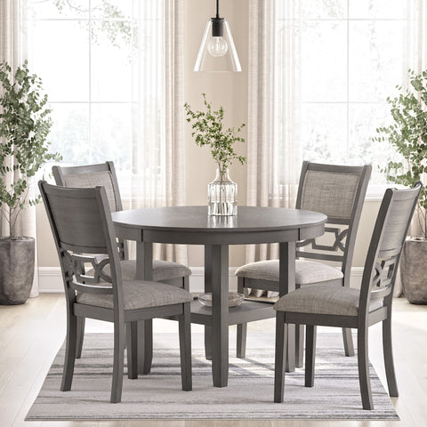 Wrenning - Grey - Dining Table and 4 Chairs (Set of 5)