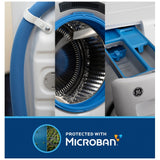 GE 28 inch width, 5.3 cu. ft. Front Load Washer - White