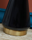 Ackson - Black/Brass Finish - Table Lamp Set