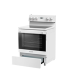 Stirling Marathon 30” Smooth Top Steam Clean Oven - White