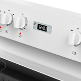Stirling Marathon 30” Smooth Top Steam Clean Oven - White
