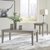Loratti - Gray - 3pce Occasional Table Set