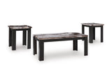 Jazmore Occasional Table Set - Dark Brown