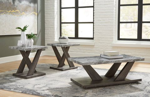 Bensonale - Brown/Gray - Occasional Table Set