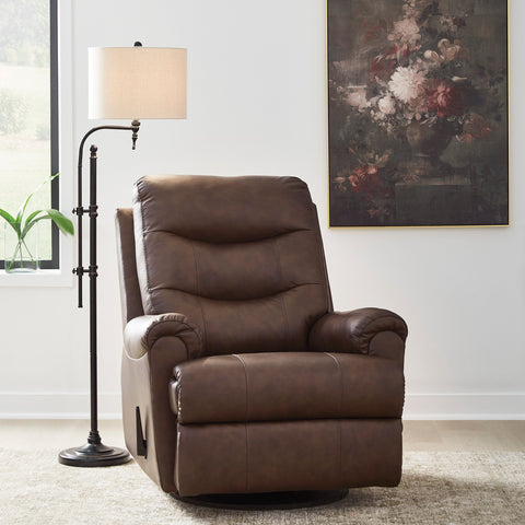 Flynwood Swivel Glider Recliner - Espresso
