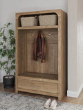 Dovander Hall Tree with Storage Bench - Brown