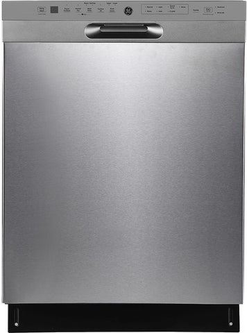GE 24" 48dB Built-In Dishwasher with Stainless Steel Tub & Third Rack - Stainless Steel
