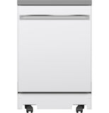 GE Portable Dishwasher in White with 12 Place Settings Capacity, 54 dBA - White
