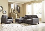 Venaldi - Gunmetal - Sofa Chaise/Chair