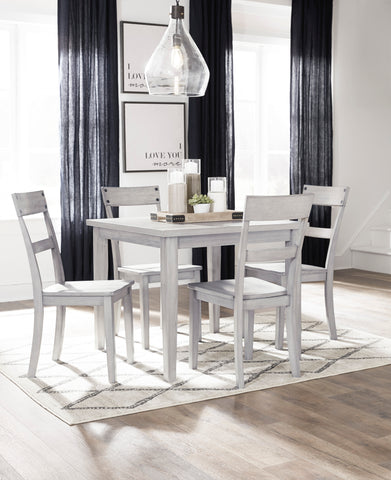 Loratti - Grey - Table/4 Chairs