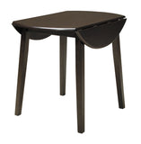 Hammis - Dark Brown - Round Drop Leaf Table/2 Chairs