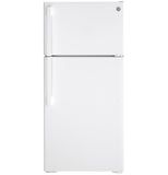 GE® ENERGY STAR® 15.6 Cu. Ft. Top-Freezer Refrigerator - White