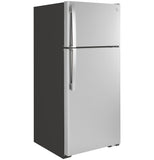 GE 16.6 Cu. Ft. Top-Freezer No-Frost Refrigerator - Stainless Steel