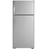 GE 16.6 Cu. Ft. Top-Freezer No-Frost Refrigerator - Stainless Steel