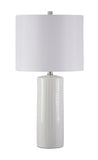 Steuben - White - Ceramic Table Lamp Set