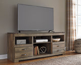 Trinell LG TV Stand w/Fireplace Option - Brown