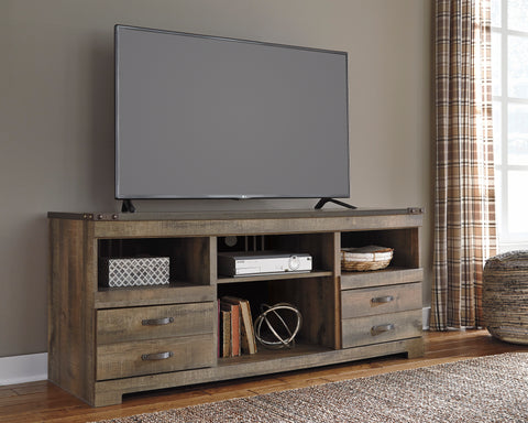 Trinell LG TV Stand w/Fireplace Option - Brown