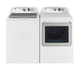GE 7.4 Cu.Ft. Top Load Electric Dryer in White with SaniFresh Cycle